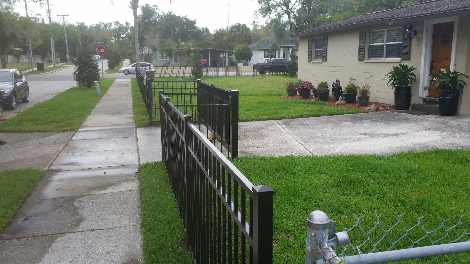 4' HIGH BLACK ALUMINUM LONG ISLAND BLACK ALUMINUM fencing