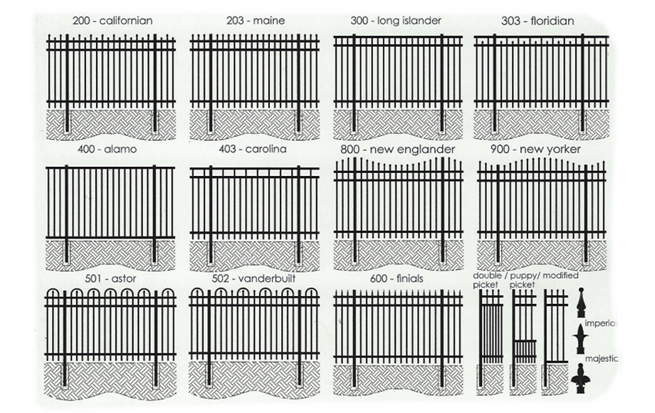 aluminum fencing designs